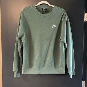 Dark green Nike crewneck